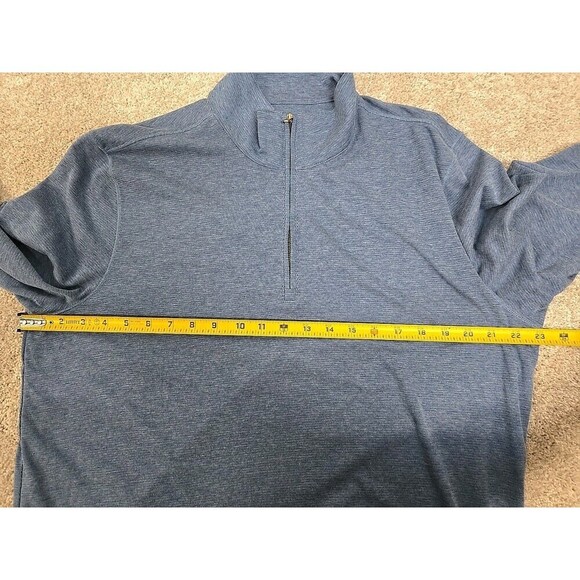 MICHAEL KORS Quarter-Zip Pullover Sweater Blue Men's Size L - Picture 6 of 9